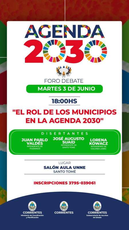 El rol de los municipios en la Agenda 2030, Foro Debate